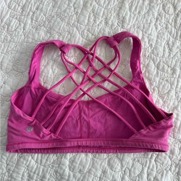 Sonic Pink Lululemon Free to Be Bra - Picture 2 of 3